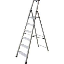 Stufen Stehleiter 6 Stufen inkl Plattform