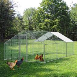 KCT Extra Large Walk In Chicken Coop Enclosed Pet Run Poultry Pen Bird Cage Rabbit Dog