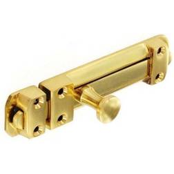 Securit Brass Door Bolt 150mm Gold