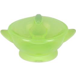 Nuby Bol con tapa de ventosa y cuchara 6 m verde