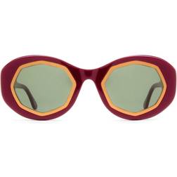 Marni Mount Bromo Solbriller - Rød/Burgundy Red