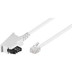 Goobay TAE-F kabel RJ11/RJ14 han 6P4C 10m