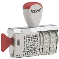 Trodat Trodat 1117D Rød Hvid Plast 1 Stk
