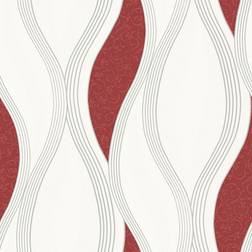 Direct Wallpaper Wave Embossed Textured Red Wallpapers E62010