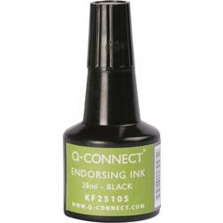 Q-CONNECT Inchiostro per timbri senza olio 28 ml nero KF25105