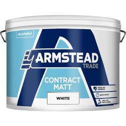 Armstead Trade Contract Matt Wall Paint White 10L