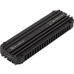 Silverstone Technology MS12 Lagringspakning M.2 M.2 NVMe-kort USB 3.2 (Gen 2x2) sortering