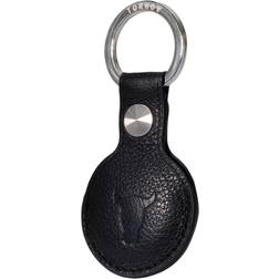 Torro AirTag Holder Leather Keyring Black