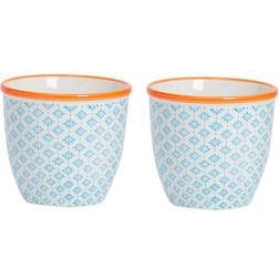 Nicola Spring Hand-Printed Plant Pots - 14cm