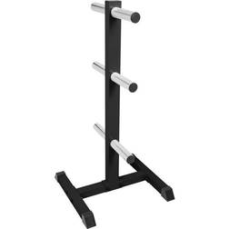 Gorilla Sports Rack de rangement pour poids disques Olympique 51mm noir