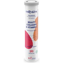 colly&co Colly & Co Collagen + Vitamin C tabs Strawberry 20 stk