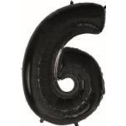 Godan GoDan CYFRA 6 foil balloon, B&C, black 92 cm