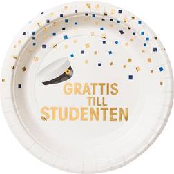 Design House Grattis Till Studenten Paptallerkener 8-pak