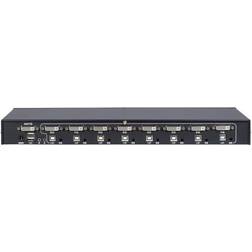 Inter-Tech KVM Switch AS-9108DA Rackmount DVI 8xDVI USB Audio Zwart