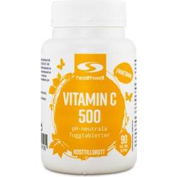 Healthwell Vitamin C 500 Tyggetabletter, 90 tyggetabl