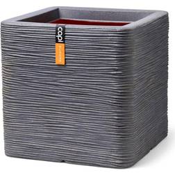 vidaXL Planter square Rib NL 30x30x30 dark