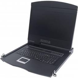 Intellinet KVM-Konsole mit KVM-Switch Schwarz