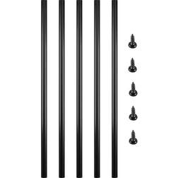 VEVOR Deck Balusters, 101 Pack Metal Deck Spindles, 26"x0.75" Staircase Baluster with Screws, Aluminum Alloy Deck Railing for Wood and Composite Deck