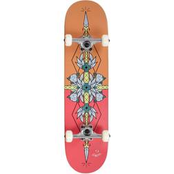 (Red/Orange) Flash 8inch Complete Skateboard