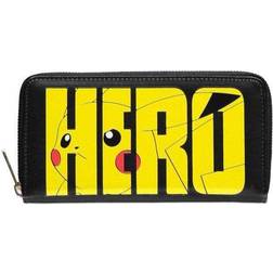 Pokémon Purse Olympics Pikachu Hero Logo new Official Black Zip Around