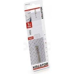 Kreator HSS metalbor 1,5 mm 3 stk