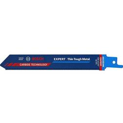 Bosch Professional 3x Expert ‘Medium-Thick Tough Metal' S 1155 HHM Reciprocating Saw Blade (for Tough steel, Stainless steel sheets, Length 225