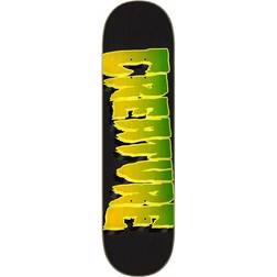 Creature Logo Outline Stumps 8.25" Tabla de skate negro yellow/green Uni