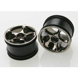 Traxxas Wheels Tracer Black Chrome 2.2" Rear (2)