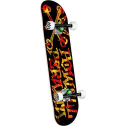 Powell Peralta Vato Rat Leaves Birch Skateboard 7.5 X 28.65 Orange 7.5" Unisex Adult, Kids, Newborn, Toddler, Infant