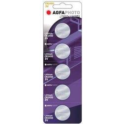 AGFAPHOTO CR2450 5-pack AgfaPhoto knappcellsbatteri Lithium, 3V