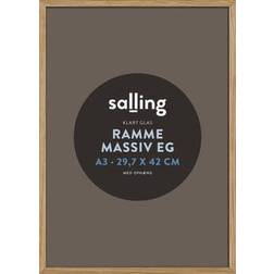 Salling Ramme massiv eg 29,7x42 A3 m/klart glas Ramme