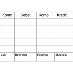 Stämpel kontering 76x52mm,konteringsstämpel