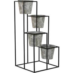 Dkd Home Decor Planter Grey Metal 34