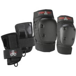 Triple 8 Eight Junior Derby 3-pack Protective Gear Sort/Rød Junior