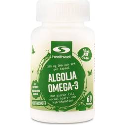 Healthwell Algeolie Omega-3, 60 kapsler