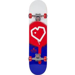 Blue Print Blueprint Spray Heart Skateboard 8"