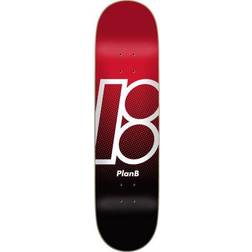 Plan B Skateboard Deck Team (Team Andromeda) Sort/Rød/Hvid 8"