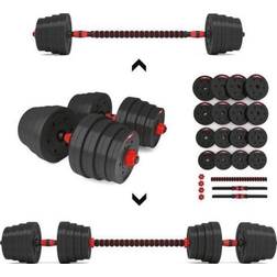 HMS Adjustable Barbell and Dumbbell Set 30 kg