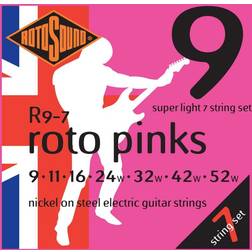 Rotosound Nickel Super Light Gauge 7 String Electric Guitar Strings (9 11 16 24 32 42 52)