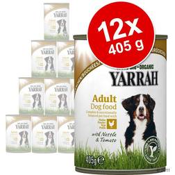 Yarrah 12x405g øko Kylling & øko Okse