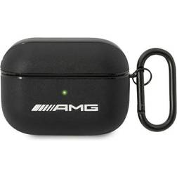 Mercedes AMG Leather Big Logo Case for Apple AirPods Pro (Black)