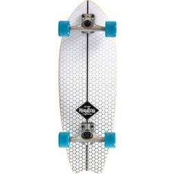 Mindless Longboards Fish Tail Surf Skate 29.5" Surfskate white weiss