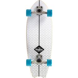 Mindless Longboards Surfskate Fish Tail (Hvid) Hvid/Blå/Sort