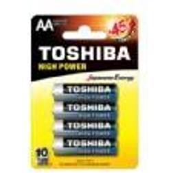 Toshiba LR6GCP BP-4, Engangsbatteri, AA, Alkaline, 1,5 V, 4 stk, Høj