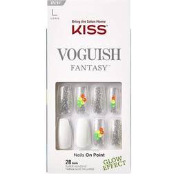 Kiss Voguish Fantasy Fake Nails, Long Coffin, `Afterglow - 28