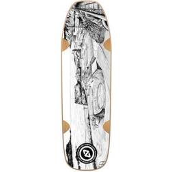 Hydroponic Skateboard Deck Bullet Pool Shape (La Kantera Pool Shape) Hvid/Sort 8.75"