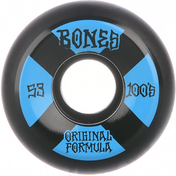 Bones Wheels 100's OG #4 V5 Sidecut 100A 53mm Wheels black/blue Uni