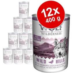 Wolf of Wilderness 12 x 400 g - Oak Woods Com Javali