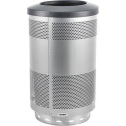 Industrial Perforated Stainless Steel Round Trash Can, 20 Gallon