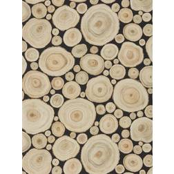 Sanderson Alnwick Logs Wallpaper 216510 in Lacquer Black